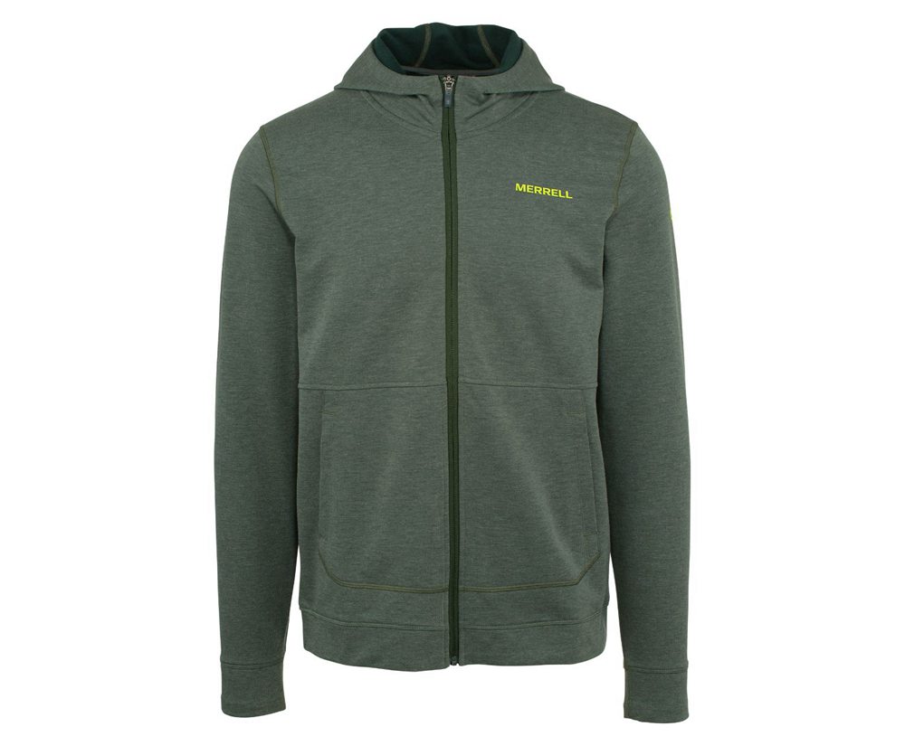 Jaqueta Homem - Merrell Timber Full Zip Hoody - Cinzentas - JSH598324
